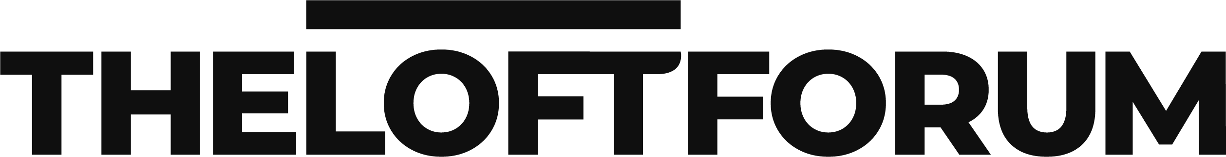 The Loft Forum Black Logo